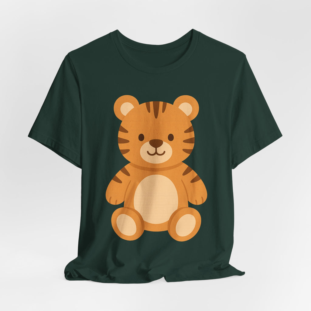 Cute Plush Animal Tee — Tiger & Bunny Graphic T-Shirt for Kids & Parents