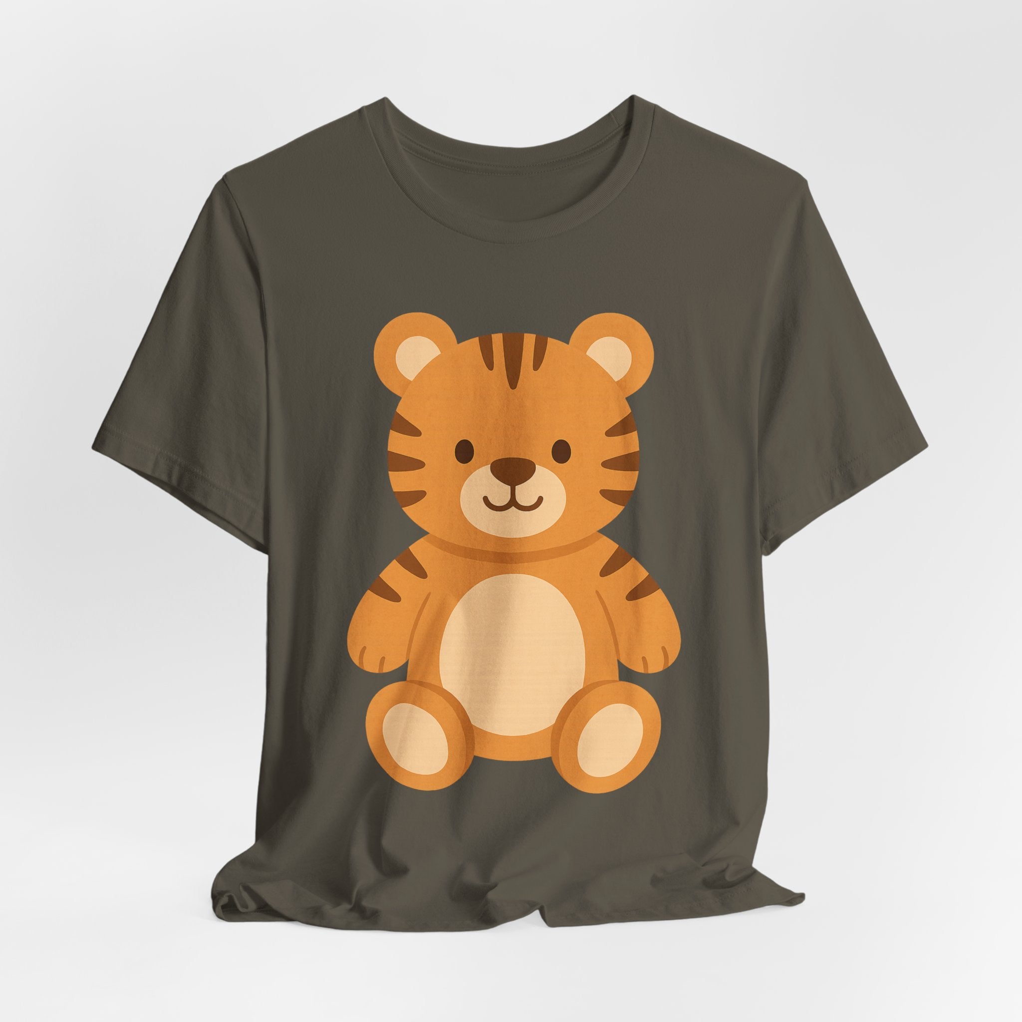 Cute Plush Animal Tee — Tiger & Bunny Graphic T-Shirt for Kids & Parents