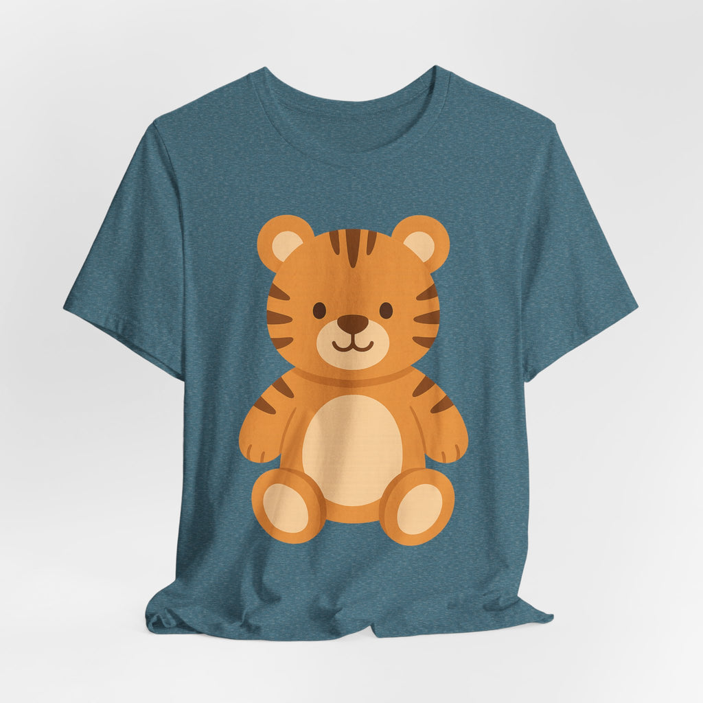Cute Plush Animal Tee — Tiger & Bunny Graphic T-Shirt for Kids & Parents