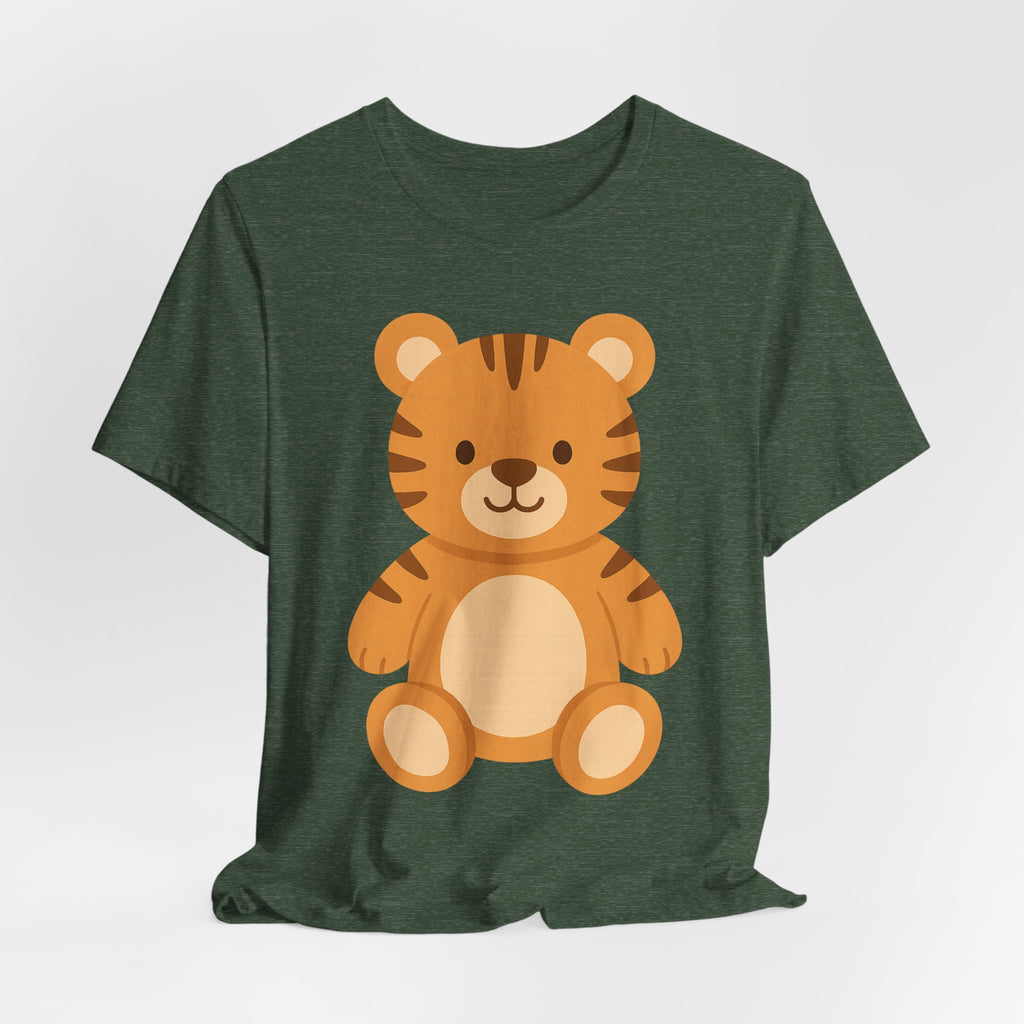 Cute Plush Animal Tee — Tiger & Bunny Graphic T-Shirt for Kids & Parents