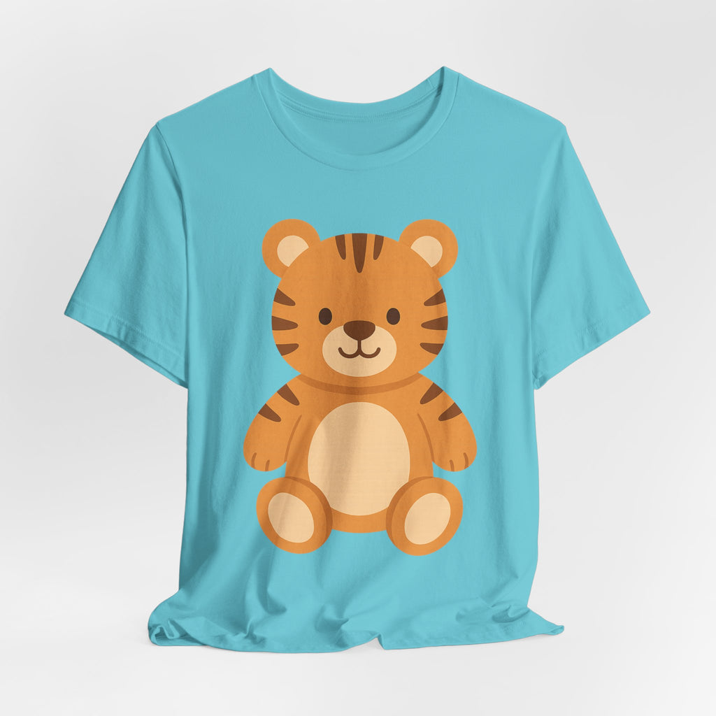 Cute Plush Animal Tee — Tiger & Bunny Graphic T-Shirt for Kids & Parents
