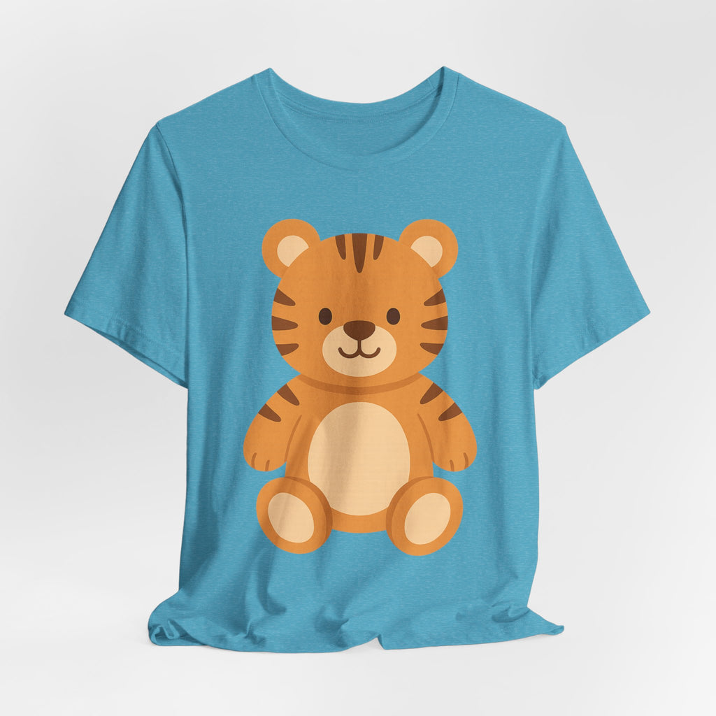 Cute Plush Animal Tee — Tiger & Bunny Graphic T-Shirt for Kids & Parents